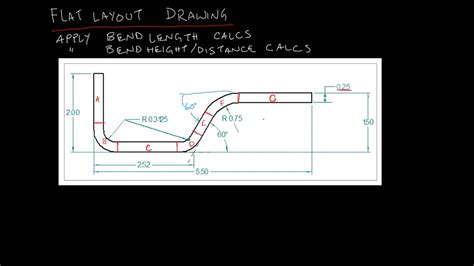 how to calculate flat pattern for sheet metal|flat pattern layout calculator.